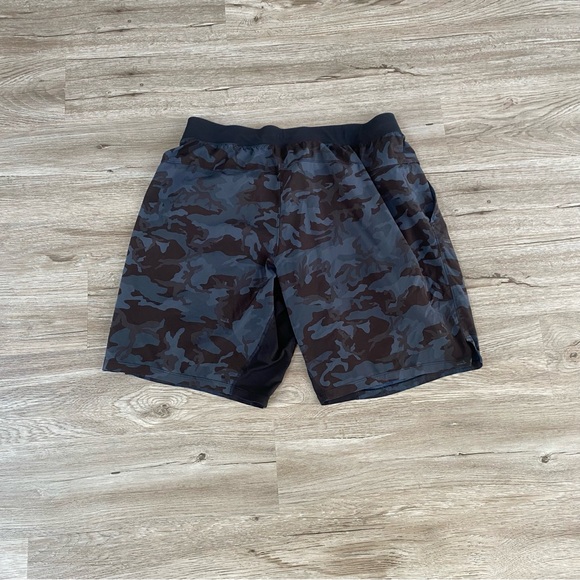 Lululemon Blue and Black camo shorts - Picture 3 of 8